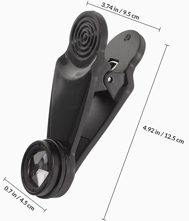 FRCOLOR 10 In 1 Mobile Phone Camera Lens Kit With Wide Angle Macro Fisheye HD Zoom Black - Image 2